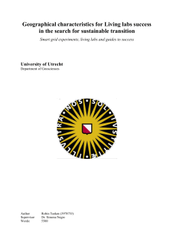 Importance of niches - Utrecht University Repository