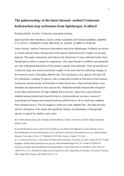 seep-restricted&rdquo; species - White Rose Research Online