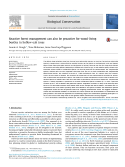 Reactive forest management can also be proactive for wood