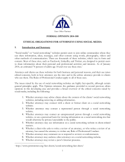 FORMAL OPINION 2014-300 - Pennsylvania Bar Association