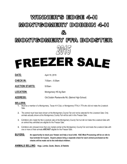 DATE: CHECK IN: AUCTION STARTS: LOCATION: ADDRESS