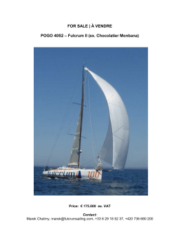 FOR SALE | &Agrave; VENDRE POGO 40S2