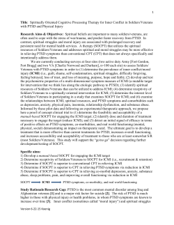 Spiritually Oriented Cognitive Processing Therapy for Moral Injury in