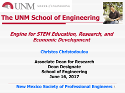 UNM SOE - New Mexico Society of Professional Engineers