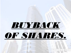 buy back of shares