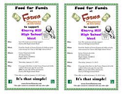 Food for Funds It`s that simple!