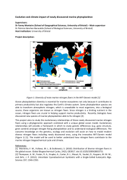 Evolution and climate impact of newly discovered marine