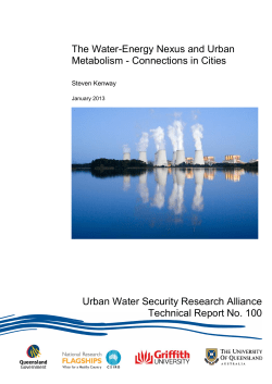 The water-energy nexus an durban metabolism