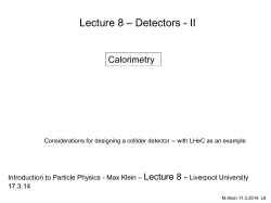 Lecture 4 - e, *, Feynman Diagrams