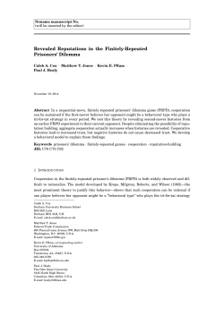 Revealed Reputations in the Finitely-Repeated Prisoners