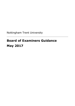 Board of Examiners Guidance May 2017