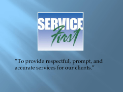 Service First presentation MPCA Summit final