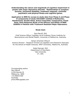 Understanding the nature and magnitude of cognitive impairment in