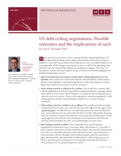US debt ceiling negotiations: Possible outcomes and