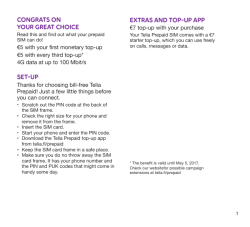 extras and top-up app congrats on your great choice set-up