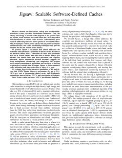 Jigsaw: Scalable Software-Defined Caches