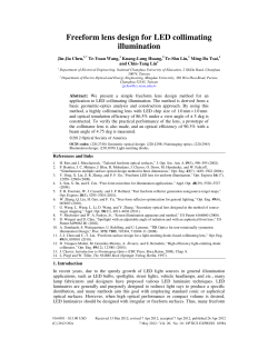Freeform lens design for LED collimating illumination