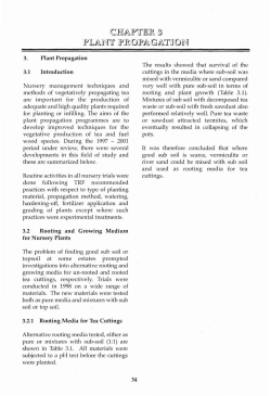 3. Plant Propagation 3.1 Introduction Nursery management
