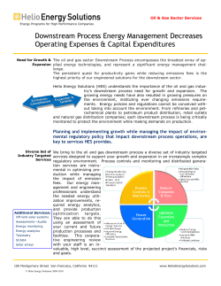 Downstream Process Energy Management Decreases Operating