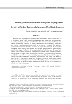 Learning to Reflect in Online Fantasy Role