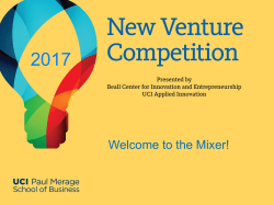New Venture Competition Mixer