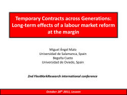 The impact of labour market reforms at the margin on different