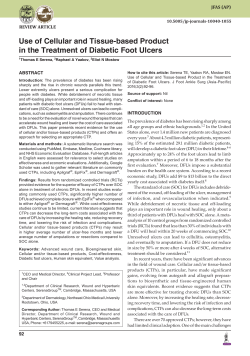 Use of Cellular and Tissue-based Product in the