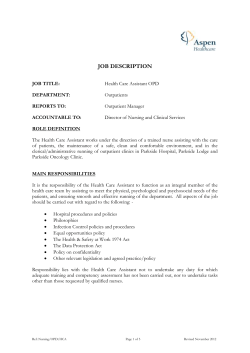 job description - Parkside Hospital