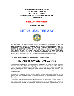 december 5, 2006 - Cambridge Rotary Club