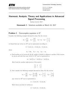 Harmonic Analysis: Theory and Applications in Advanced Signal