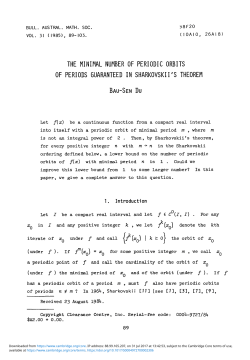 The minimal number of periodic orbits of periods guaranteed in