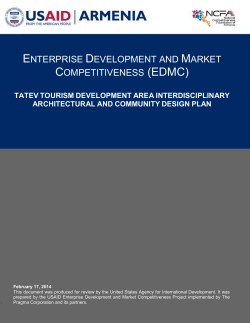 5. Tatev Village Master Plan - Initiatives for Development of Armenia