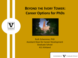 Beyond the Ivory Tower: Career Options for PhDs