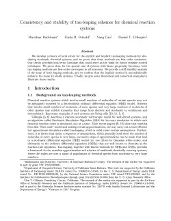 Consistency and stability of tau-leaping schemes for chemical