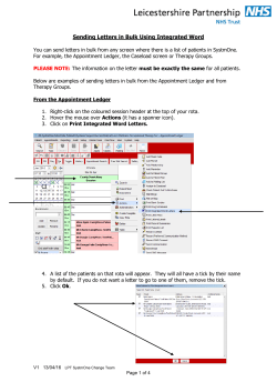Sending Letters in Bulk using Integrated Word 2010