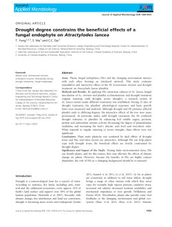 Drought degree constrains the beneficial effects of a fungal