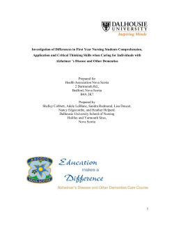 1 Investigation of Differences in First Year Nursing Students