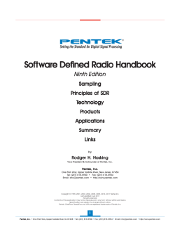 Software Defined Radio Handbook