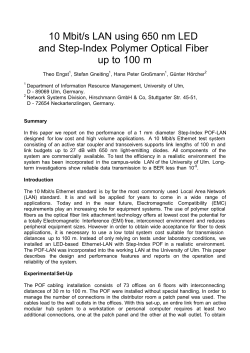 10 Mbit/s LAN using 650 nm LED and Step