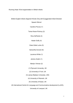 Floccia et al Cognition final revision