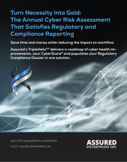 The Annual Cyber Risk Assessment That Satisfies Regulatory and