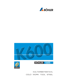 b&ouml;hler k600 - BOHLER Edelstahl