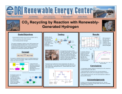 CO2 Recycling by Reaction with Renewably