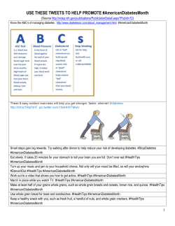 American Diabetes Month Tweets