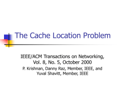 The Cache Location Problem