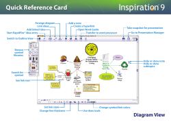 Inspiration 9 Quick Reference Card