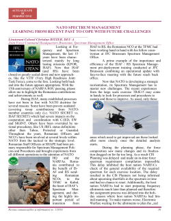 nato spectrum management learning from recent past to cope with