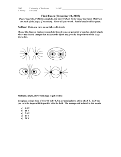 Problem 1 - University of Rochester