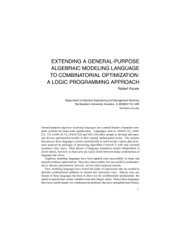 extending a general-purpose algebraic modeling language to