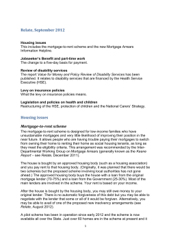 Mortgage-to-rent scheme - Citizens Information Board
